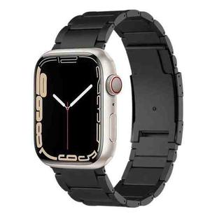 For Apple Watch Series 7 41mm Titanium Metal Watch Band(Black)