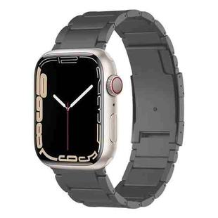 For Apple Watch Series 7 41mm Titanium Metal Watch Band(Grey)