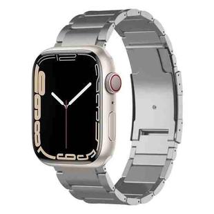 For Apple Watch Series 7 45mm Titanium Metal Watch Band(Silver)