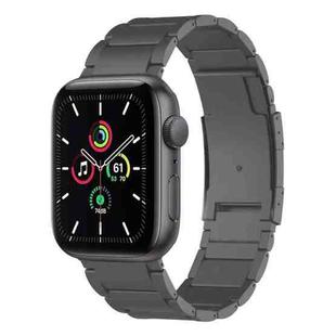 For Apple Watch SE 40mm Titanium Metal Watch Band(Grey)