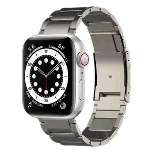 For Apple Watch SE 44mm Titanium Metal Watch Band(Titanium)
