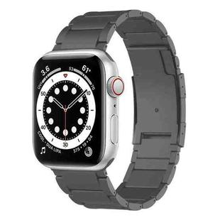 For Apple Watch SE 44mm Titanium Metal Watch Band(Grey)