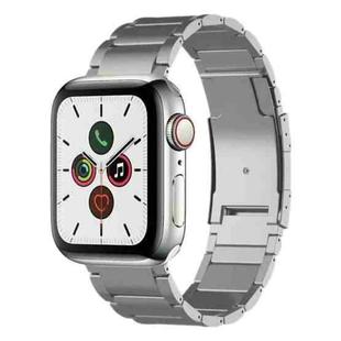 For Apple Watch Series 5 44mm Titanium Metal Watch Band(Silver)