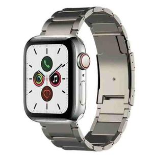 For Apple Watch Series 5 44mm Titanium Metal Watch Band(Titanium)