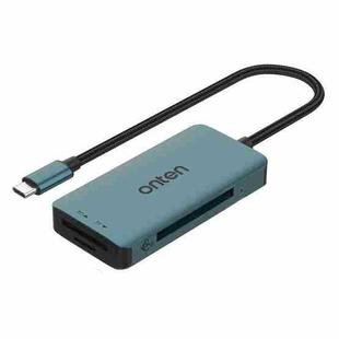 Onten C15 3 in 1 USB-C / Type-C to CFast 2.0 & SD & TF Card Reader(Pine Green)