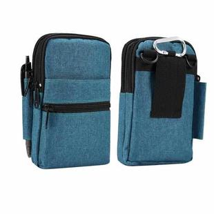 Denim Casual Waist Bag Crossbody Shoulder Bag(Blue)
