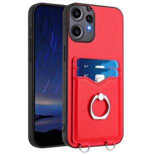 For Nothing CMF Phone 2 Pro R20 Ring Card Holder Phone Case(Red)