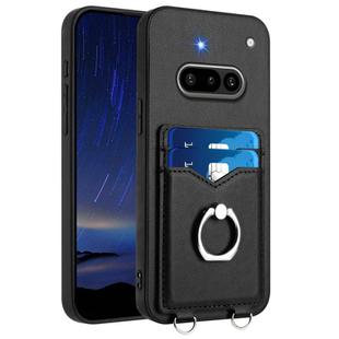 For Nothing Phone 3a R20 Ring Card Holder Phone Case(Black)