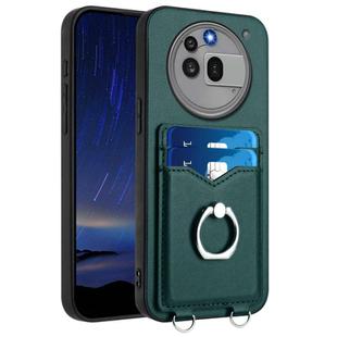 For Nothing Phone 3a Pro R20 Ring Card Holder Phone Case(Green)