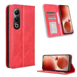 For itel S25 4G Magnetic Buckle Retro Texture Leather Phone Case(Red)