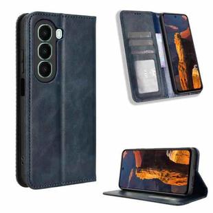 For itel A95 5G Magnetic Buckle Retro Texture Leather Phone Case(Blue)
