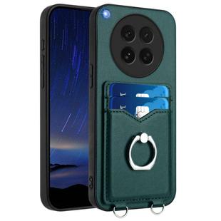 For OPPO Find X8s R20 Ring Card Holder Phone Case(Green)