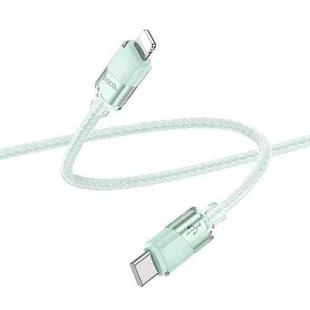 hoco U132 Beijing 1.2m PD27W USB-C / Type-C to 8 Pin Charging Data Cable(Green)