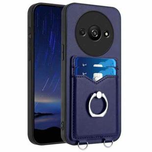 For Xiaomi Redmi A3 4G Global R20 Ring Card Holder Phone Case(Blue)