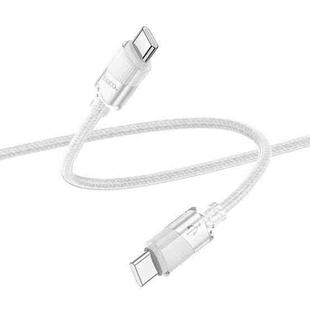 hoco U132 Beijing 1.2m 60W USB-C / Type-C to Type-C Charging Data Cable(Grey)