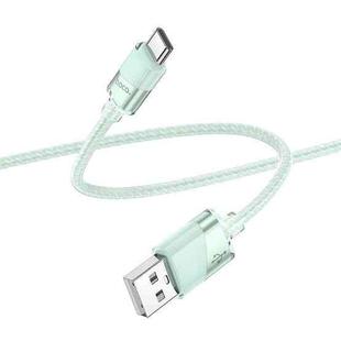 hoco U132 Beijing 1.2m 3A USB to USB-C / Type-C Charging Data Cable(Green)