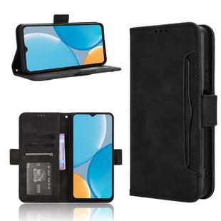 For itel A50C Skin Feel Calf Texture Card Slots Leather Phone Case(Black)