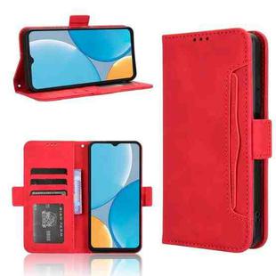 For itel A50C Skin Feel Calf Texture Card Slots Leather Phone Case(Red)