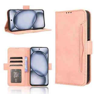 For itel A80 4G Skin Feel Calf Texture Card Slots Leather Phone Case(Pink)