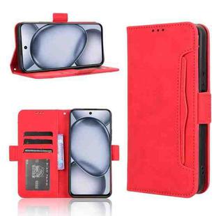 For itel A80 4G Skin Feel Calf Texture Card Slots Leather Phone Case(Red)