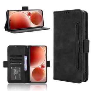 For itel S25 4G Skin Feel Calf Texture Card Slots Leather Phone Case(Black)