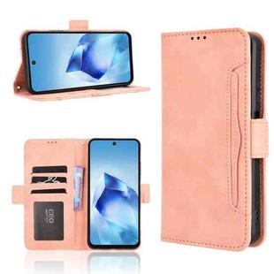 For itel Power 70 Skin Feel Calf Texture Card Slots Leather Phone Case(Pink)