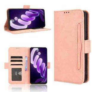 For itel City 100 4G Skin Feel Calf Texture Card Slots Leather Phone Case(Pink)