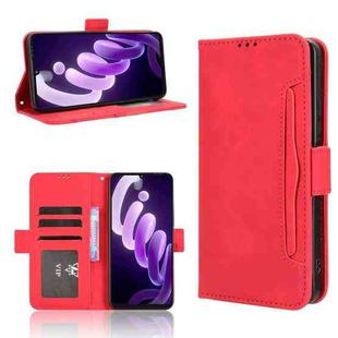 For itel City 100 4G Skin Feel Calf Texture Card Slots Leather Phone Case(Red)