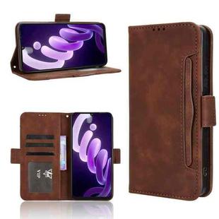 For itel City 100 4G Skin Feel Calf Texture Card Slots Leather Phone Case(Brown)
