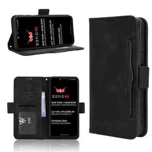 For itel Zeno 10 Skin Feel Calf Texture Card Slots Leather Phone Case(Black)