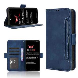 For itel Zeno 10 Skin Feel Calf Texture Card Slots Leather Phone Case(Blue)