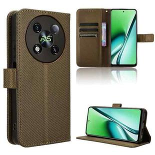 For Itel RS4 Diamond Texture Leather Phone Case(Brown)