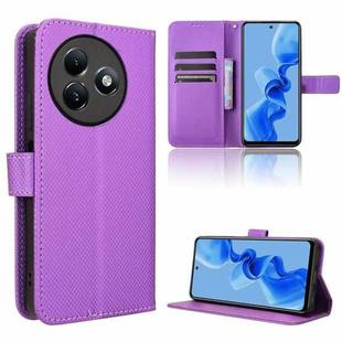 For Itel S24 4G Diamond Texture Leather Phone Case(Purple)