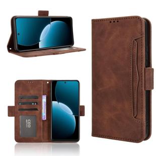For Huawei Enjoy 80 4G Skin Feel Calf Texture Card Slots Leather Phone Case(Brown)