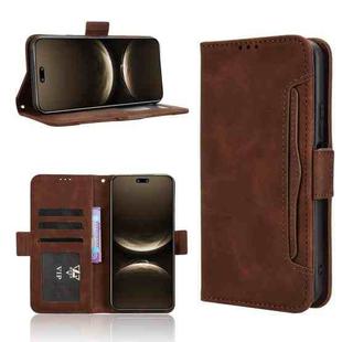 For Huawei nova 14 5G Skin Feel Calf Texture Card Slots Leather Phone Case(Brown)