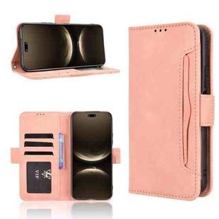 For Huawei nova 14 Ultra 5G Skin Feel Calf Texture Card Slots Leather Phone Case(Pink)