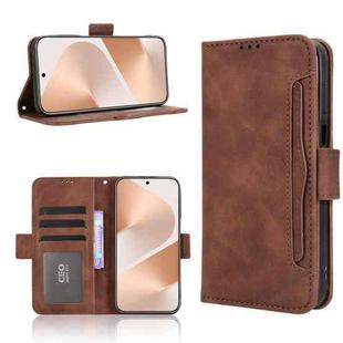 For Huawei Pura 80 5G Skin Feel Calf Texture Card Slots Leather Phone Case(Brown)