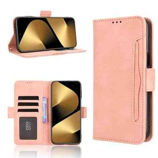 For Huawei Pura 80 Pro 5G / 80 Pro+ 5G Skin Feel Calf Texture Card Slots Leather Phone Case(Pink)
