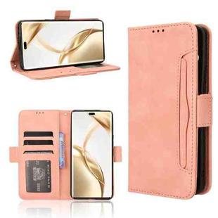 For Honor 200 Pro 5G Skin Feel Calf Texture Card Slots Leather Phone Case(Pink)