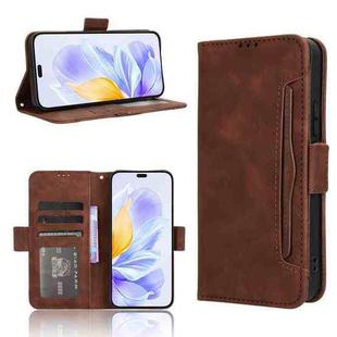 For Honor X60i 5G Skin Feel Calf Texture Card Slots Leather Phone Case(Brown)