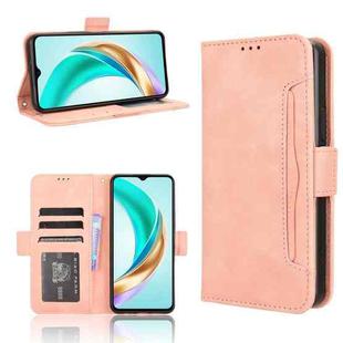 For Honor X6b 4G Skin Feel Calf Texture Card Slots Leather Phone Case(Pink)