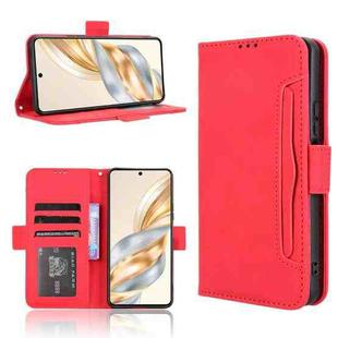 For Honor X60 5G / X9C Smart Skin Feel Calf Texture Card Slots Leather Phone Case(Red)