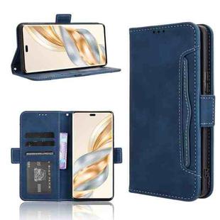 For Honor X60 Pro 5G / X9C 5G Skin Feel Calf Texture Card Slots Leather Phone Case(Blue)