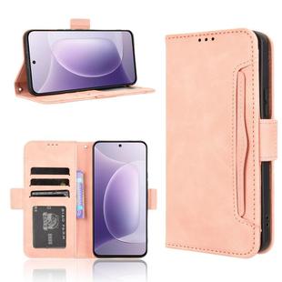 For Honor 300 5G Skin Feel Calf Texture Card Slots Leather Phone Case(Pink)