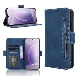 For Honor 300 5G Skin Feel Calf Texture Card Slots Leather Phone Case(Blue)
