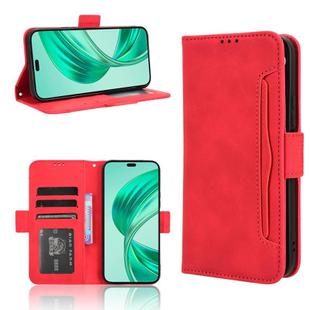 For Honor X8c 4G Skin Feel Calf Texture Card Slots Leather Phone Case(Red)