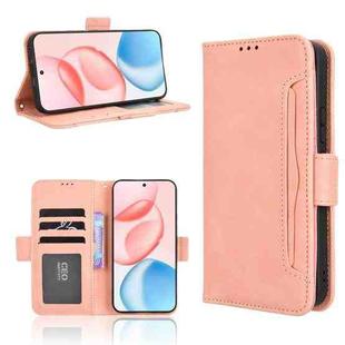 For Honor 400 Skin Feel Calf Texture Card Slots Leather Phone Case(Pink)