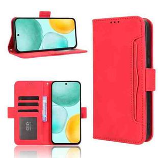 For Honor X6c 4G Skin Feel Calf Texture Card Slots Leather Phone Case(Red)