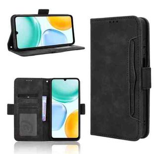 For Honor X5c Plus 4G Skin Feel Calf Texture Card Slots Leather Phone Case(Black)