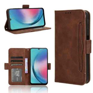 For Samsung Galaxy C55 / M55 5G Skin Feel Calf Texture Card Slots Leather Phone Case(Brown)